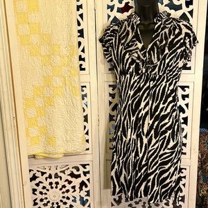 Heart Soul- size 8 Zebra Print dress